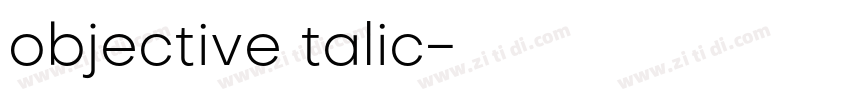 objective talic字体转换